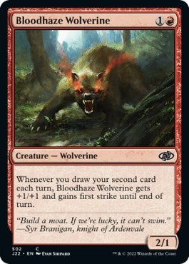 Bloodhaze Wolverine (Jumpstart 2022) Medium Play