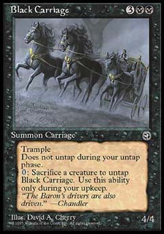Black Carriage (Homelands) Light Play