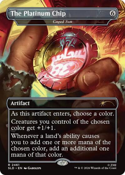 The Platinum Chip - Caged Sun (Secret Lair) Near Mint Foil