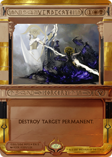 Vindicate (Amonkhet Invocations) Light Play Foil