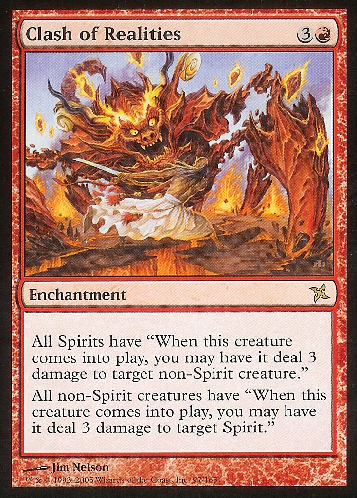 Clash of Realities (Betrayers of Kamigawa) Light Play Foil