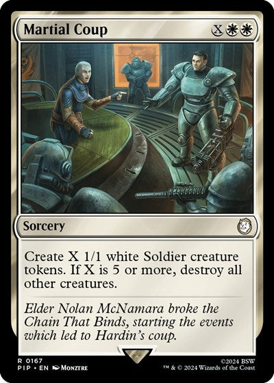 Martial Coup (Universes Beyond: Fallout) Light Play Foil