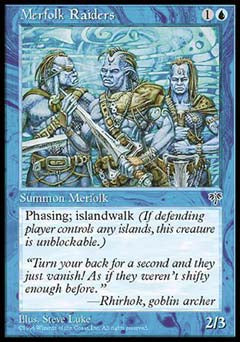 Merfolk Raiders (Mirage) Medium Play