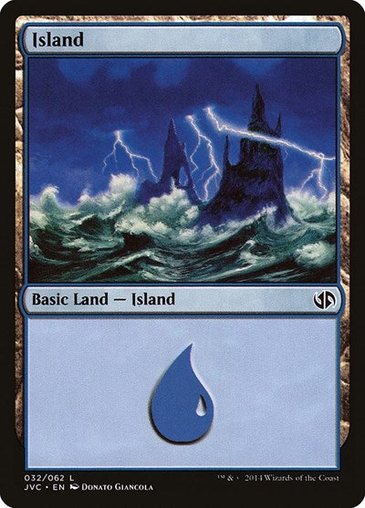 Island (32) (Jace vs. Chandra) (Duel Decks: Anthology) Light Play