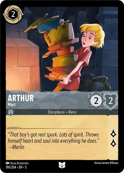 Arthur - Wart (Shimmering Skies) Near Mint Cold Foil