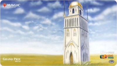 Magic Grand Prix 2018 Playmat: Seattle Legacy/Vintage Urza's Tower (Magic Promotional Playmats) New