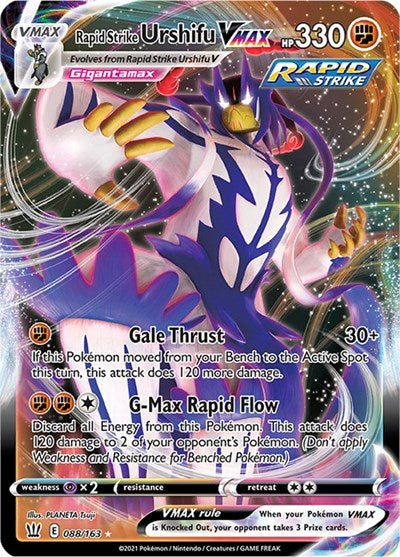 Rapid Strike Urshifu VMAX (SWSH05: Battle Styles) Light Play Holofoil