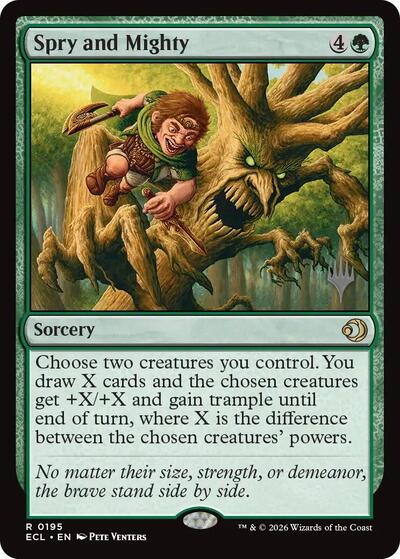 Spry and Mighty (Promo Pack: Lorwyn Eclipsed) Near Mint Foil