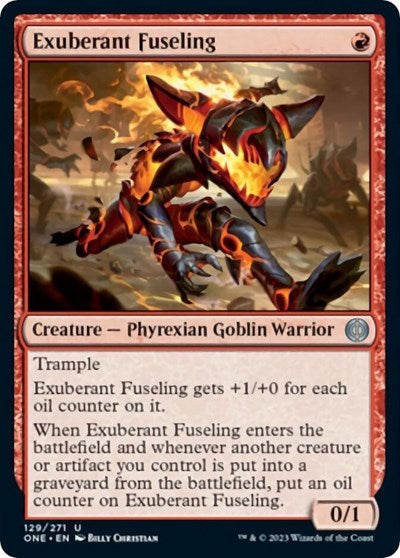 Exuberant Fuseling (Phyrexia: All Will Be One) Light Play Foil