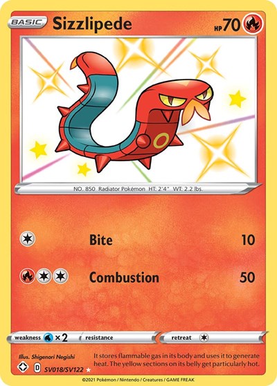 Sizzlipede (Shining Fates: Shiny Vault) Near Mint Holofoil