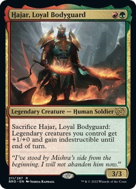Hajar, Loyal Bodyguard (The Brothers' War) Light Play Foil