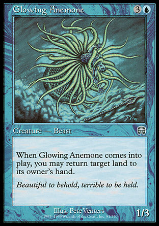 Glowing Anemone (Mercadian Masques) Medium Play Foil