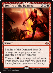 Bonfire of the Damned (Modern Masters 2017) Medium Play