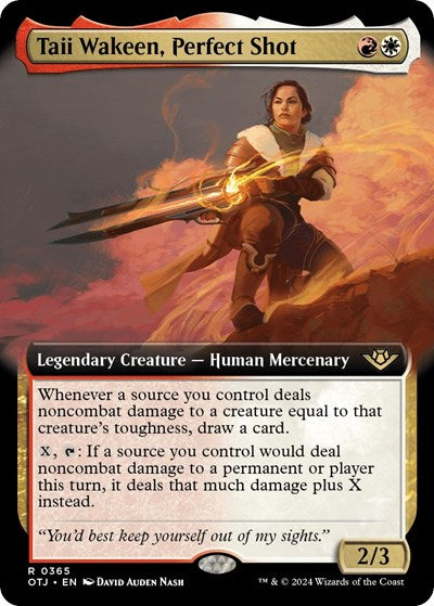 Taii Wakeen, Perfect Shot (Extended Art) (Outlaws of Thunder Junction) Light Play