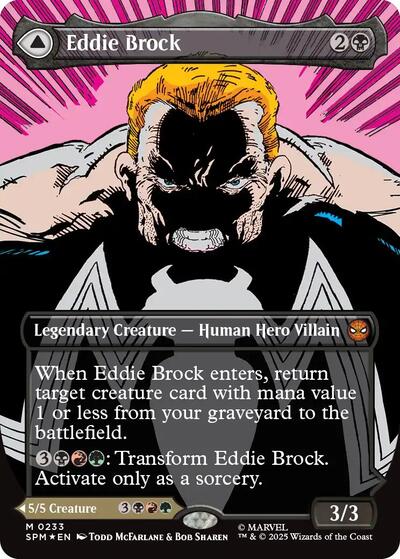 Eddie Brock (0233) (Borderless) (Marvel's Spider-Man) Near Mint Foil