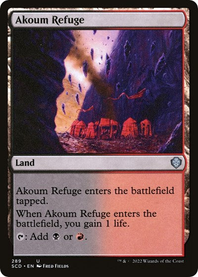 Akoum Refuge (Commander 2022 Starter Decks) Near Mint