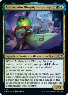 Ambassador Blorpityblorpboop (Galaxy Foil) (Unfinity) Near Mint Foil