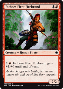 Fathom Fleet Firebrand (Ixalan) Medium Play Foil