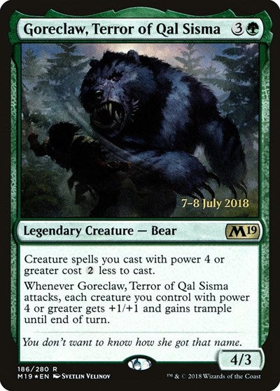 Goreclaw, Terror of Qal Sisma (Promos: Prerelease Cards) Near Mint Foil