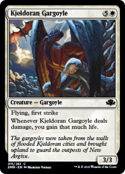 Kjeldoran Gargoyle (Dominaria Remastered) Medium Play Foil