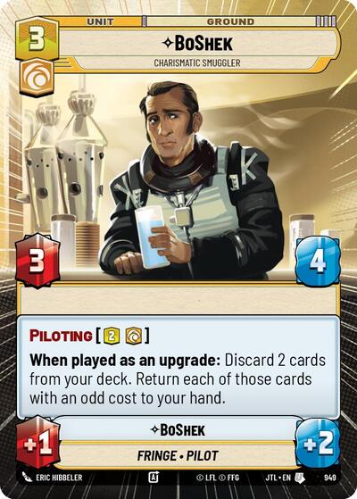 BoShek Charismatic Smuggler (Hyperspace Foil) (Jump to Lightspeed) Near Mint Foil
