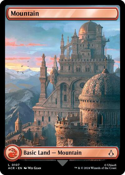Mountain (0107) (Universes Beyond: Assassin's Creed) Light Play Foil