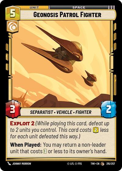 Geonosis Patrol Fighter (Twilight of the Republic) Near Mint Foil