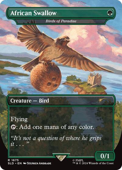 African Swallow - Birds of Paradise (Secret Lair) Light Play Foil