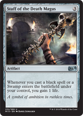 Staff of the Death Magus (Magic 2015 Core Set) Medium Play