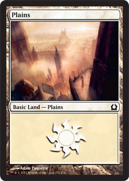 Plains (252) (Return to Ravnica) Light Play Foil