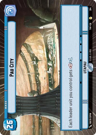 Pau City (Hyperspace) (Twilight of the Republic) Near Mint Foil