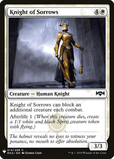 Knight of Sorrows (Mystery Booster) Near Mint