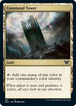 Command Tower (Commander: Kamigawa: Neon Dynasty) Light Play