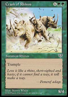 Crash of Rhinos (Mirage) Near Mint