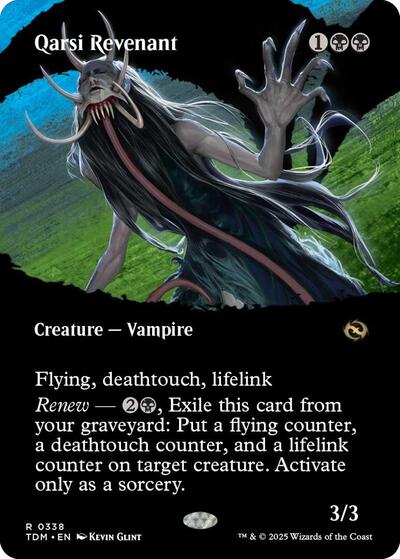 Qarsi Revenant (Borderless) (Tarkir: Dragonstorm) Near Mint Foil