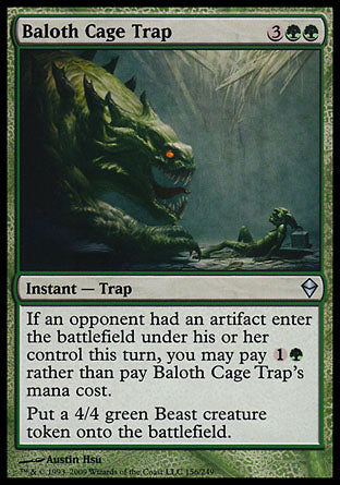 Baloth Cage Trap (Zendikar) Light Play