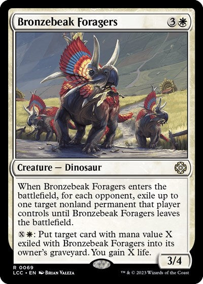Bronzebeak Foragers (Commander: The Lost Caverns of Ixalan) Light Play