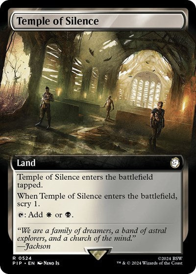 Temple of Silence (Extended Art) (Universes Beyond: Fallout) Light Play Foil