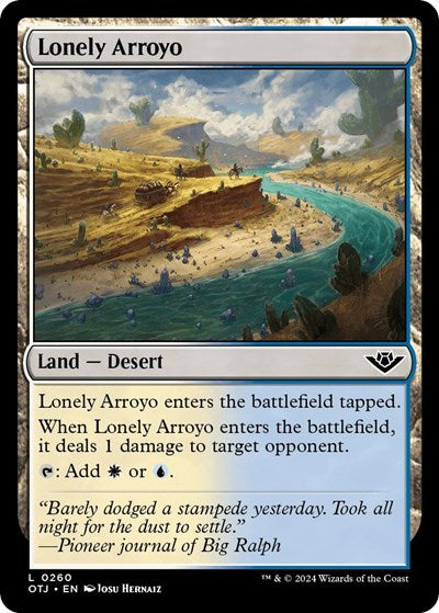 Lonely Arroyo (Outlaws of Thunder Junction) Light Play Foil