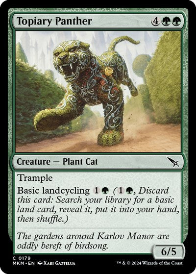 Topiary Panther (Murders at Karlov Manor) Light Play Foil