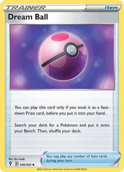 Dream Ball (SWSH07: Evolving Skies) Light Play Reverse Holofoil
