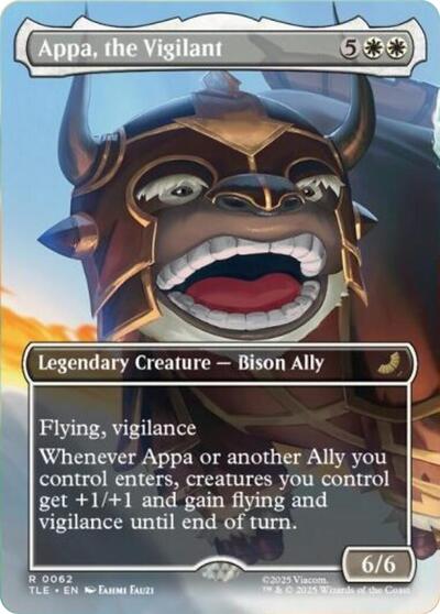 Appa, the Vigilant (Borderless) (Avatar: The Last Airbender: Eternal-Legal) Light Play Foil