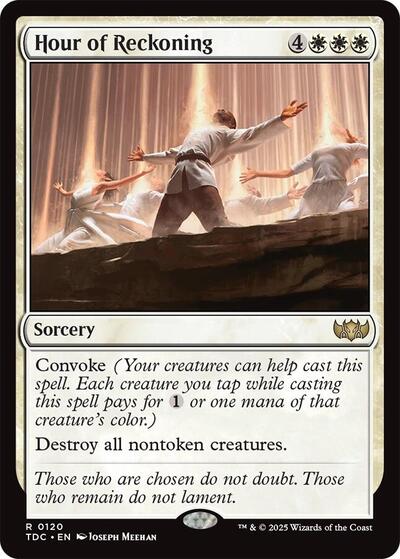 Hour of Reckoning (Commander: Tarkir: Dragonstorm) Light Play