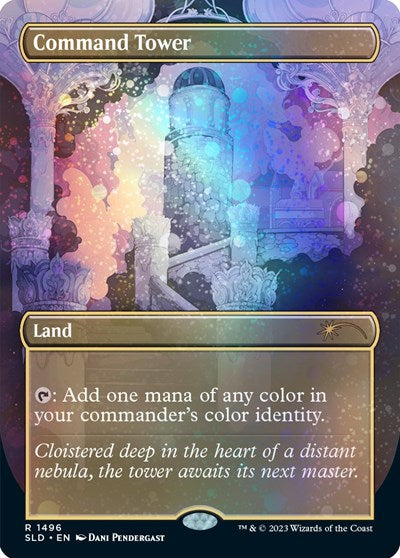 Command Tower (1496) (Galaxy Foil) (Secret Lair) Near Mint Foil