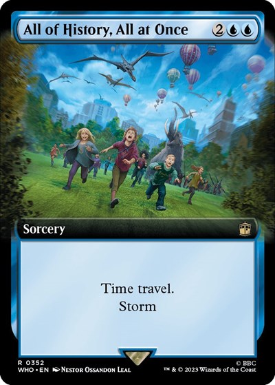 All of History, All at Once (Extended Art) (Universes Beyond: Doctor Who) Light Play Foil