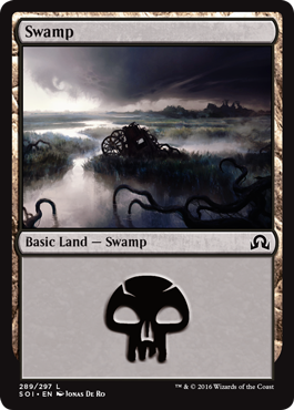 Swamp (289) (Shadows Over Innistrad) Near Mint Foil