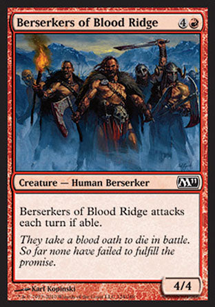 Berserkers of Blood Ridge (Magic 2011 Core Set) Light Play