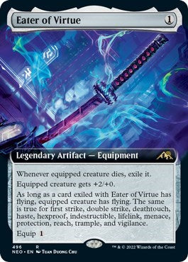 Eater of Virtue (Extended Art) (Kamigawa: Neon Dynasty) Near Mint Foil