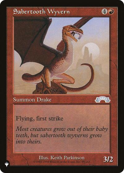 Sabertooth Wyvern (The List) Light Play