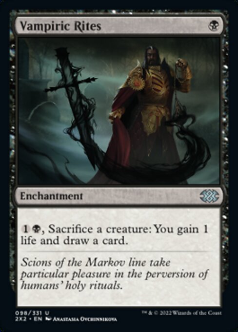 Vampiric Rites (Double Masters 2022) Light Play Foil